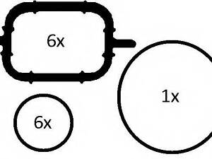 Комплект прокладок впускного коллектора ELRING 228690 на BMW 7 седан (E38)