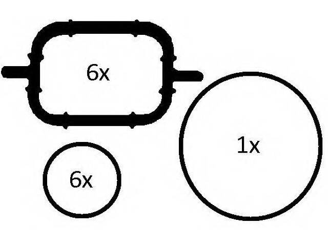 Комплект прокладок впускного коллектора ELRING 228690 на BMW 7 седан (E38) - Фото 1