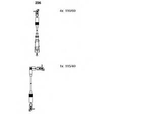 Комплект проводів AUDI 10080A6 2,0 90-97 BREMI 236 на AUDI 100 седан (4A, C4)