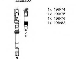 Комплект проводів AUDISKODAVW A3OctaviaBoraGolf 1,8 96-06 BREMI 222G200 на AUDI A3 (8L1)