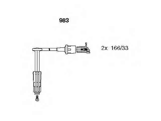 Комплект проводів MERCEDESVW 202124SprinterVitoLT 1,8-2,3 > > 06 BREMI 983 на MERCEDES-BENZ E-CLASS кабрио (A124)