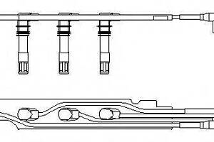 Комплект проводів SKODAVW FabiaSkodaGolfBoraPolo 1,4-1,6 99-10 BREMI 968G100 на VW GOLF Mk IV (1J1)