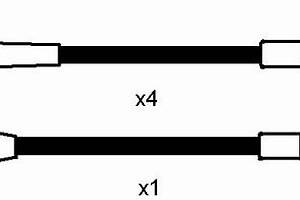 Комплект проводов зажигания, OPEL/LADA; 82-86
