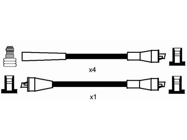 Комплект проводов зажигания, OPEL/LADA; 82-86