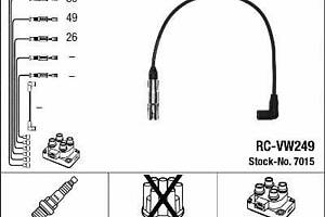 Комплект проводов зажигания 7015