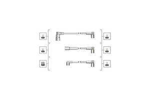 Комплект проводов зажигания 941319170080
