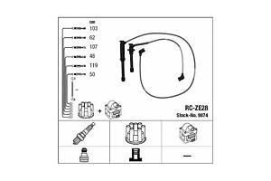 Комплект проводов зажигания 9874