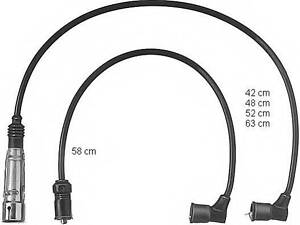 Комплект проводов зажигания BERU ZEF432 на AUDI 50 (86)