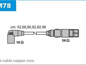 Комплект проводів запалювання JANMOR ABM78 на VW TRANSPORTER/CARAVELLE Mk IV автобус (70XB, 70XC, 7DB, 7DW)