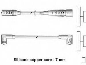 Комплект проводов зажигания MAGNETI MARELLI 941175080751 на VW CARAT (32B)