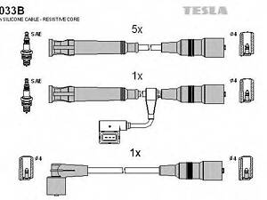 Комплект проводов зажигания TESLA T033B на BMW 5 седан (E28)