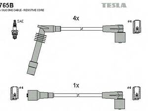 Комплект проводів запалювання TESLA T765B на OPEL ASTRA F Похила задня частина (53_, 54_, 58_, 59_)