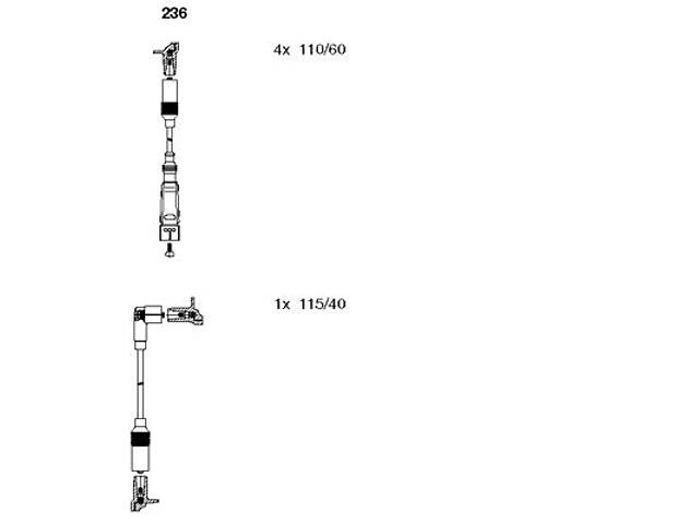Комплект проводов зажигания