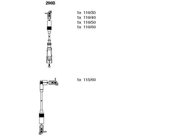 Комплект проводов зажигания