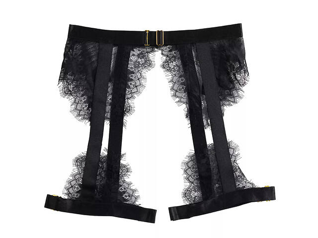 Комплект прозорої нижньої білизни We Love з 3 предметів L Чорний (l_black_DLSC727) - Фото 7