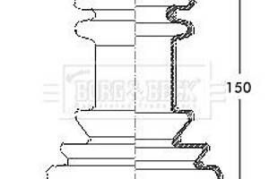 Комплект пылезащитный, приводной вал Borg & Beck BCB2038