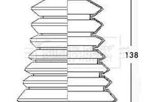 Комплект пылезащитный, приводной вал Borg & Beck BCB2226