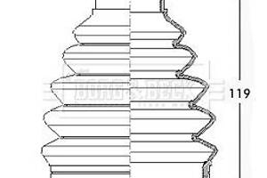 Комплект пылезащитный, приводной вал Borg & Beck BCB2280
