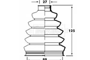 Комплект пылезащитный, приводной вал Borg & Beck BCB2358