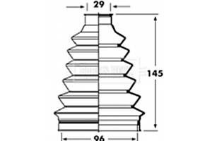 Комплект пылезащитный, приводной вал Borg & Beck BCB2361