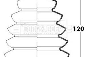 Комплект пылезащитный, приводной вал Borg & Beck BCB2394