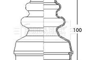 Комплект пылезащитный, приводной вал Borg & Beck BCB2736