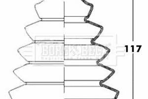 Комплект пылезащитный, приводной вал Borg & Beck BCB6068