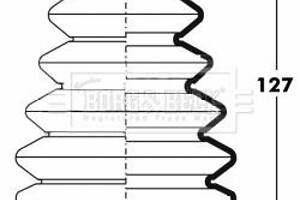 Комплект пылезащитный, приводной вал Borg & Beck BCB6099