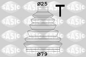 Комплект пылезащитный, приводной вал SASIC SAS1904049