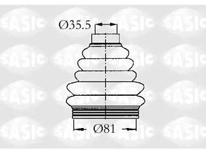 Комплект пильовика на 1007, 2008, 206, 207, 208, 306, 307, Berlingo, C3, C3 Picasso, C3 Pluriel, C4, DS3, Partner, Xsara