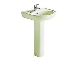 Комплект раковини + ніжка RAK Ceramics Cynthia Wash Basin (57 см) Зелений