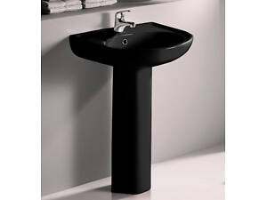 Комплект раковина + ніжка RAK Ceramics Cynthia Wash Basin (57 см) Чорний