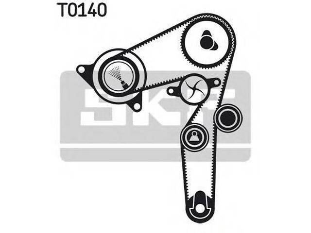 Комплект ремня газораспределительного механизма SKF VKMA05193 на SAAB 9-3 кабрио (YS3F) - Фото 1