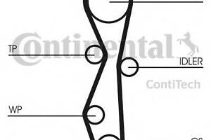 Комплект ремня ГРМ CONTITECH CT1140K1 на CITROËN C4 II (B7)