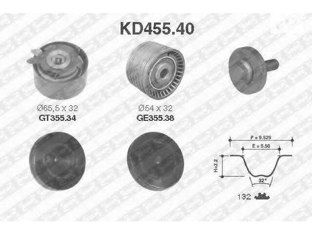 Комплект ременя ГРМ SNR KD45540 на RENAULT KANGOO Rapid (FC0/1_)