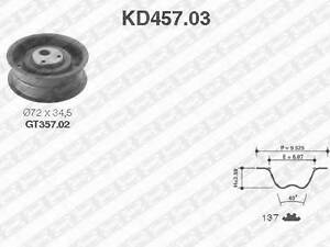 Комплект ременя ГРМ SNR KD45703 на AUDI 4000 (89, 89Q, 8A, B3)