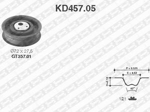 Комплект ремня ГРМ SNR KD45705