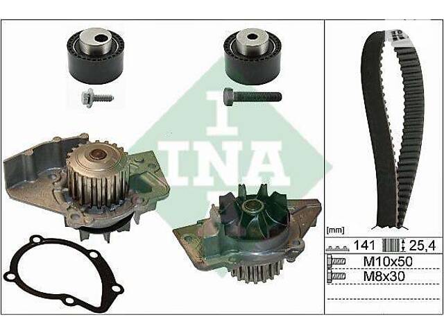 Комплект ременя ГРМ з помпою - Фото 1