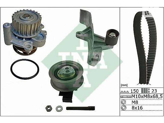 Комплект ременя ГРМ з помпою - Фото 1