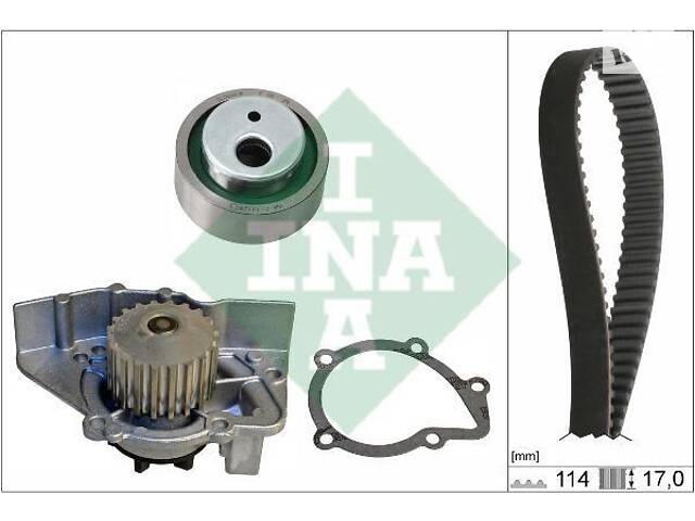 Комплект ременя ГРМ з помпою - Фото 1