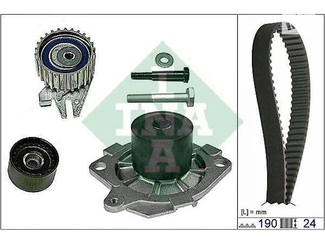 Комплект ременя ГРМ з помпою - Фото 1