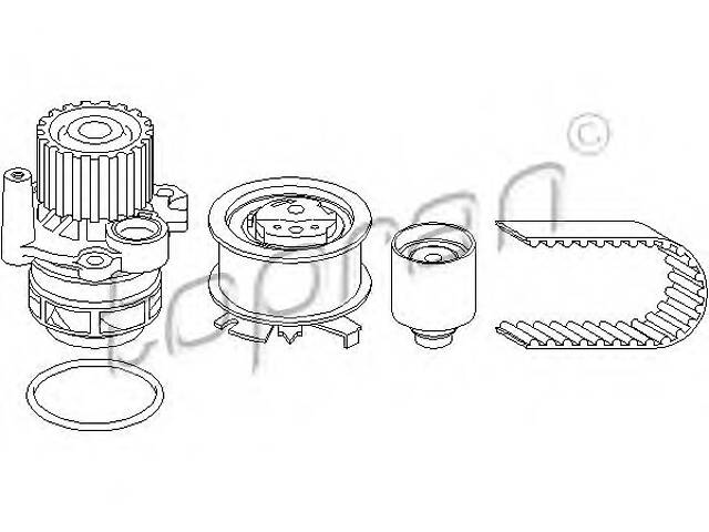 Комплект ременя ГРМ + водяний насос для моделей: AUDI (A3, A3), FORD (GALAXY), SEAT (ALHAMBRA, IBIZA, CORDOBA, ALTEA, TOLEDO
