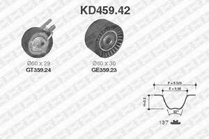 Комплект ременя ГРМ KD459.42