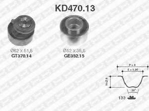 Комплект ремня ГРМ SNR KD47013 на MAZDA CRONOS IV (GE)