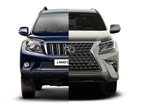 Комплект рестайлінгу в Lexus GX460 2020 роки для Toyota Land Cruiser Prado 150