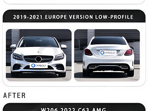 Комплект рестайлинга в W206 AMG для Mercedes C-сlass W205 2014-2021 гг