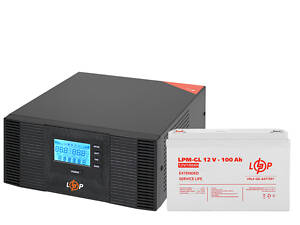 Комплект резервного живлення LP (LogicPower) ДБЖ + гелева батарея (UPS B1500 + АКБ GL 1200W)