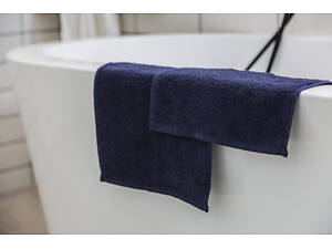 Комплект полотенец Ecotton 30х30 см махровые 6 шт. салфетки для рук 380 г/м² синий Dark Blue 6 шт.