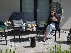 Комплект садових меблів GardenLine SOFA Black