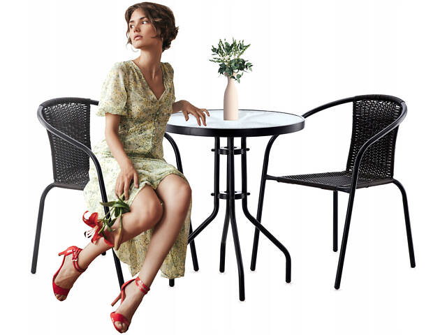 Комплект садовой мебели Jumi Bistro-2 круглый стол